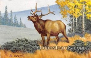 Painted by Al Kreml Elk Unused 