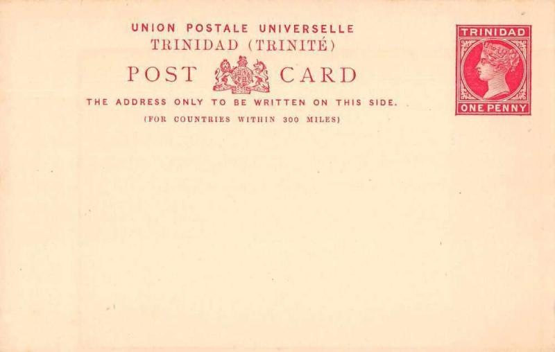 Trinidad Trinite Union Postale One Penny Postal Antique Postcard J74739