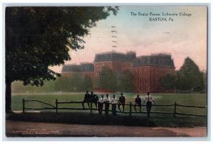 1921 The Senior Fence Lafayette College Easton Pennsylvania PA Vintage Postcard 