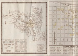 1958 Little Rock Arkansas Map by Rebsamen and East, Inc. Insurance Agency