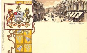 Raphael Tuck Heraldic Multi-Color Donegal Place Belfast #930 Postcard