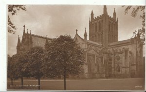 Herefordshire Postcard - Hereford Cathedral   BR42