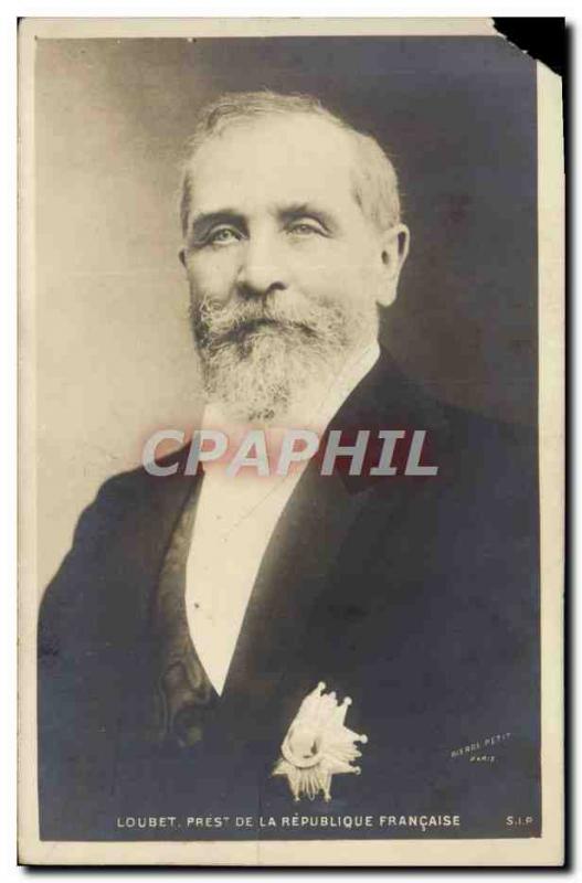 Old Postcard Loubet President of the French Republic