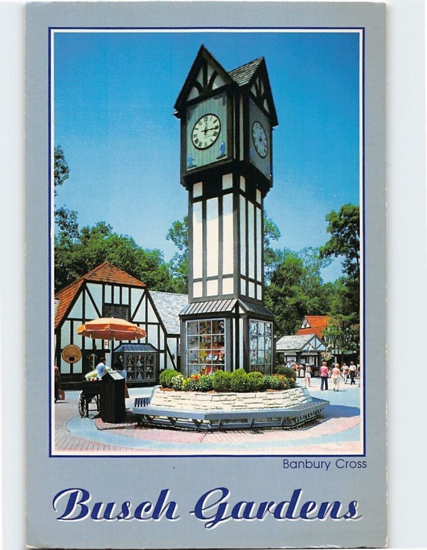 Postcard Banbury Cross, Busch Gardens, Williamsburg, Virginia United States Virginia Other