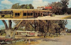 Trenton Florida 1965 Postcard Marilyn Motel & Restaurant