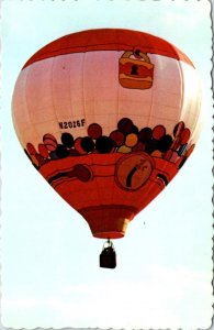 Hot Air Balloon  GUMBALL MACHINE~World's Largest  CHROME Advertising Postcard