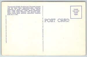 Vintage Ohio Postcard - Public Auditorium   Cleveland