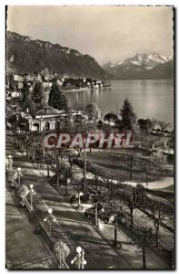 Old Postcard Montreux Pavillon Des Sports And Dents Du Midi