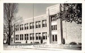 Real Photo Postcard High School in Schaller, Iowa~124284