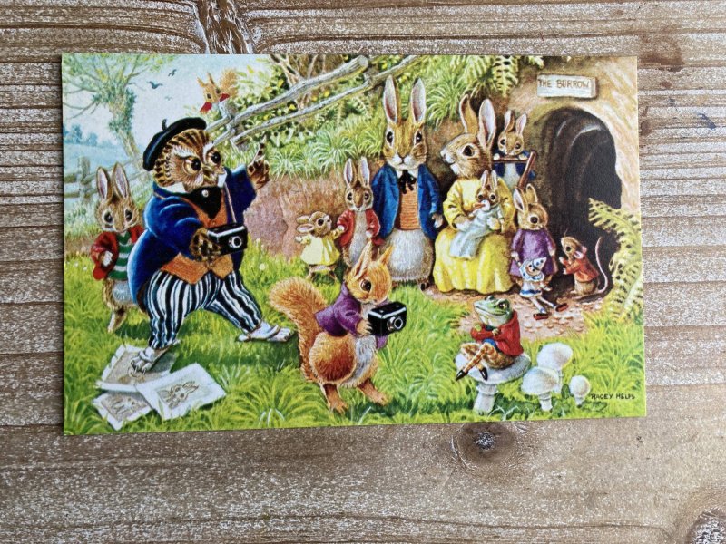 The Photographers, Woodland Scene, 379, Racey Helps, Medici Society, Postcard 