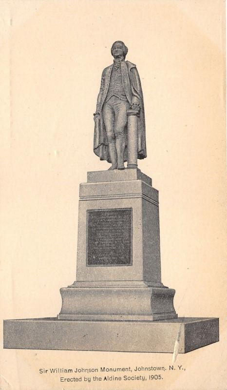 Johnstown New York~Sir William Johnson Monument~Erected by Aldine Society 1905