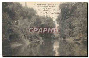 Old Postcard Normandy Surroundings of Elbeuf Seine The Arm