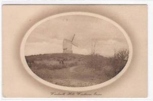 Windmill on Windmill Hill Woodhouse Eaves Leicestershire UK 1910c postcard