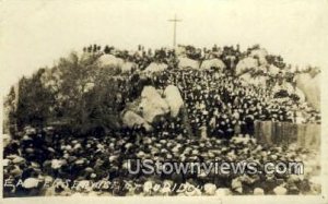 Mt. Rubidoux, Real Photo - Riverside, California CA  