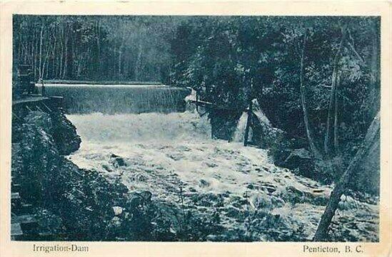 Canada, British Columbia, Penticton, Irrigation Dam, Henry W. Main 41909