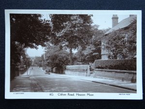 Stockport HEATON MOOR Clifton Road c1930s RP Postcard by E. Gunthorpe