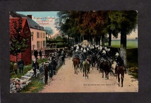 Occupation of Belgium French Soldiers Horses France Carte Postale Military PC