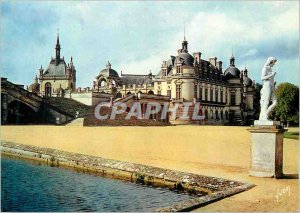 Modern Postcard Chateau de Chantilly (Oise) Colors and Light of the North Fac...