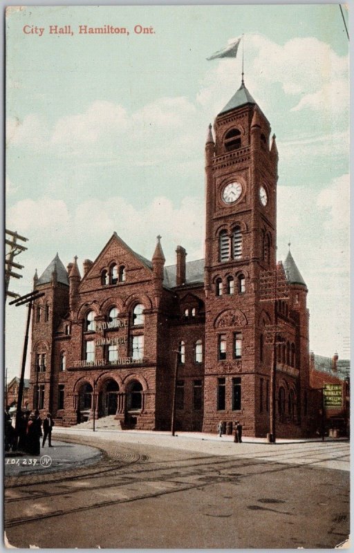 City Hall Hamilton Ontario ON Unused Postcard H67