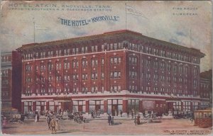 Postcard Hotel Atkin Knoxville TN 1911