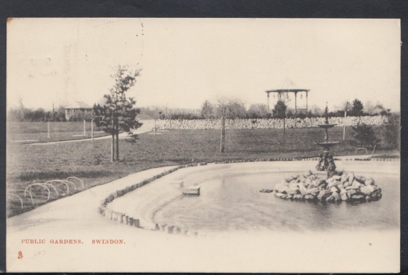 Wiltshire Postcard - Public Gardens, Swindon   DC2507