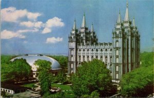 Temple Square Salt Lake City Utah UT Mormon Tabernacle Postcard VTG UNP Vintage 