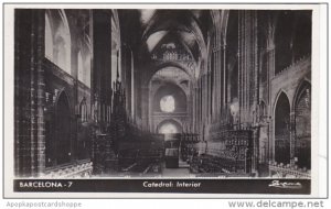 Spain Barcelona Catedral Interior Real Photo