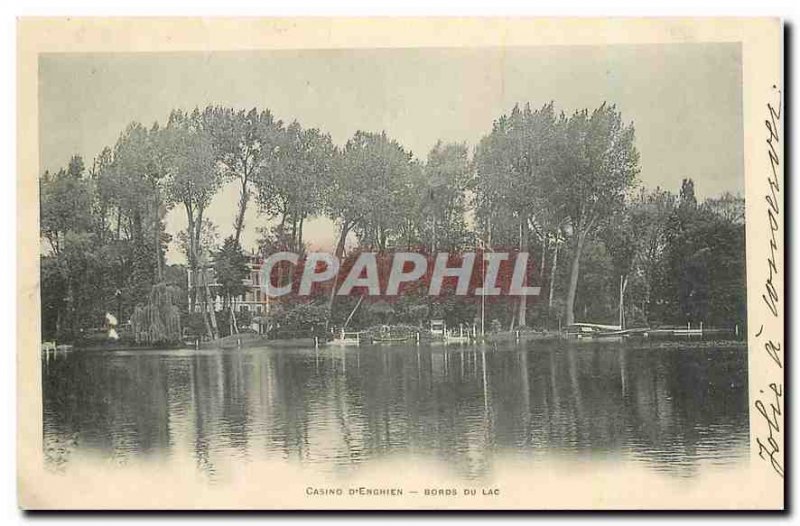 Postcard Old Casino of Enghien shores of Lake