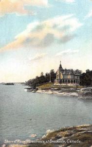 St Lawrence Brockville Canada Waterfront Home Antique Postcard K77650