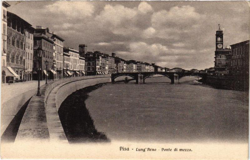 CPA PISA Lung'Arno Ponte di mezzo. ITALY (468134)