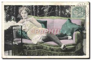 Postcard Old Woman Nude Erotic