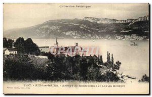 Old Postcard Aix les Bains Abbey Hautecombe and Lac du Bourget