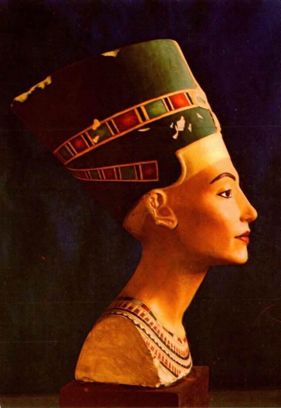 Egypt Pointed Limestone Bust Of Queen Nefertiti 1983