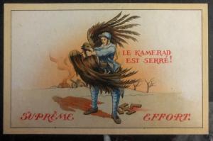 Mint France Patriotic Picture Postcard PPC The Kamerad Is Tight WW2