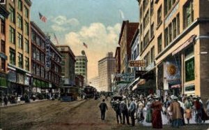 Second Avenue - Seattle, Washington WA Postcard