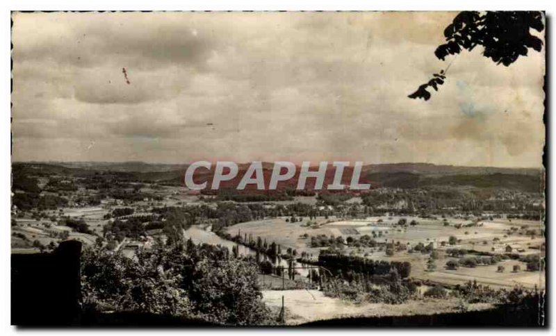 Postcard Modern Dordogne Domme View from the Bar