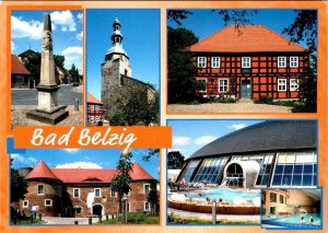 Bad Belzig, Germany  CITY ATTRACTIONS  Thermal Baths~Church++  4X6 Postcard