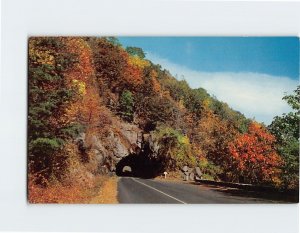 Postcard Famous Tunnel on Skyline Drive Shenandoah National Park Virginia USA
