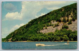 Baraboo, Wisconsin - Devil's Lake - Water Skiing  - Postcard