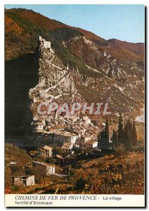 Modern Postcard The village fortifies Entrevaux