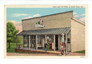IN - Santa Claus. Store, Post Office & Gas Station ca 1935