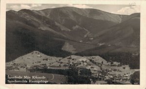 Czech Republic Špindlerův Mlýn Krkonoše Riesengebirge RPPC 06.87