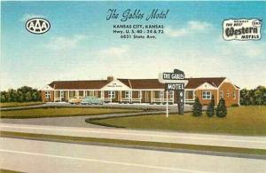 KS, Kansas City, Kansas, The Gables Motel, MWM Company 12,410F