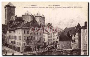Old Postcard Annecy Palace of & # 39isle and the castle of the Dukes of Nemou...