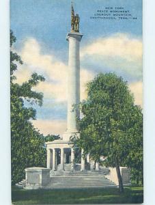 Unused Linen NEW YORK CIVIL WAR MONUMENT Chattanooga Tennessee TN F2051