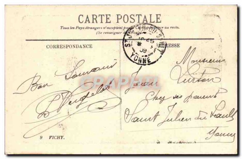 Vichy Old Postcard Pavilion source Celestins