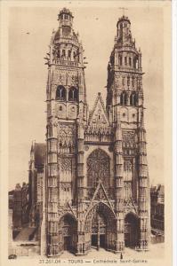 France Tours Cathedrale Saint-Gatien 1920
