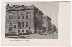 Girls High School Louisville Kentucky 1905c postcard