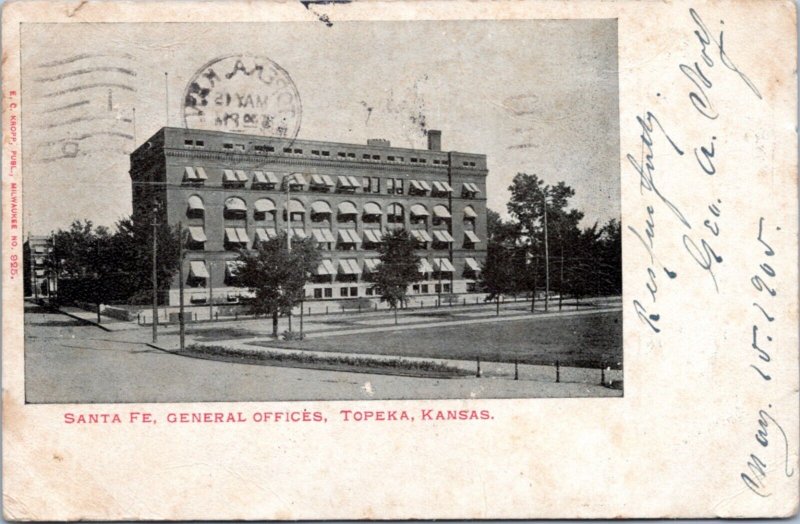 Postcard KS - Topeka - Sante Fe General Offices