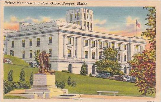 Maine Mount Bangor Peirce Memorial And Post Office